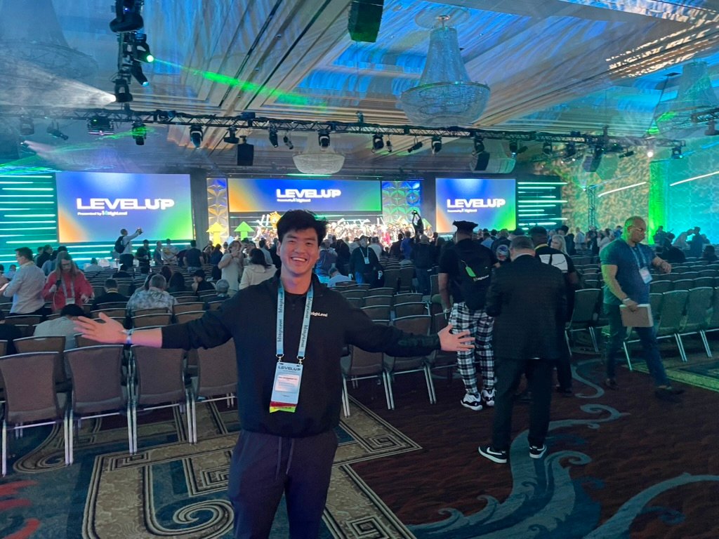 Paul at the HighLevel Level Up conference